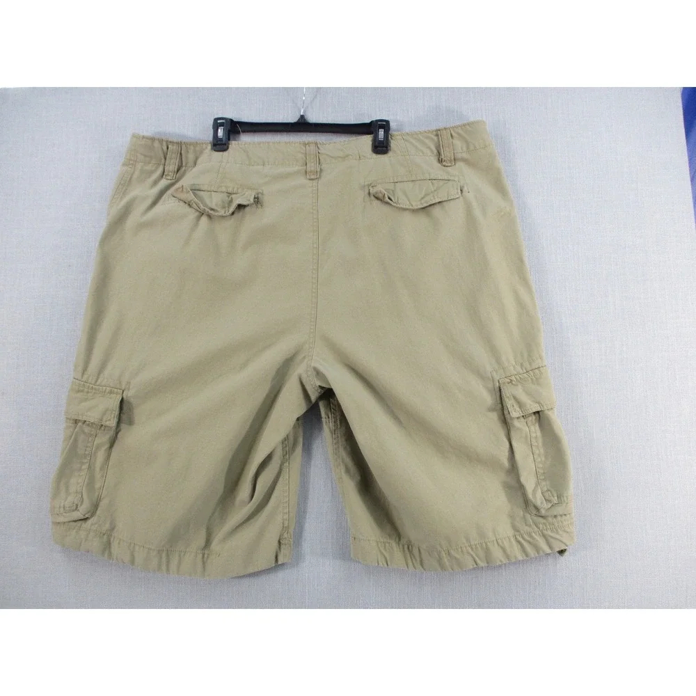Mens Khaki Cargo Shorts 3X-Large Regular Tan Multi Pocket Utility 2540.UFSH.254